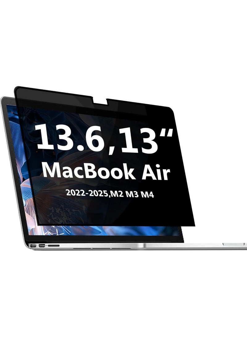 Privacy Screen Protector for MacBook Air 13.6 Inch (2022-2025, M2, M3, M4) – Matte Laptop Privacy Screen Anti Blue Light Glare Filter for Models A2681 A3113 A3240 - Image 1